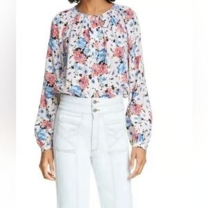 Veronica Beard Floral Print Blouse